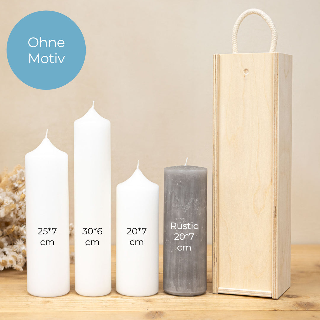 Kerzenbox ohne Motiv bis 30cm