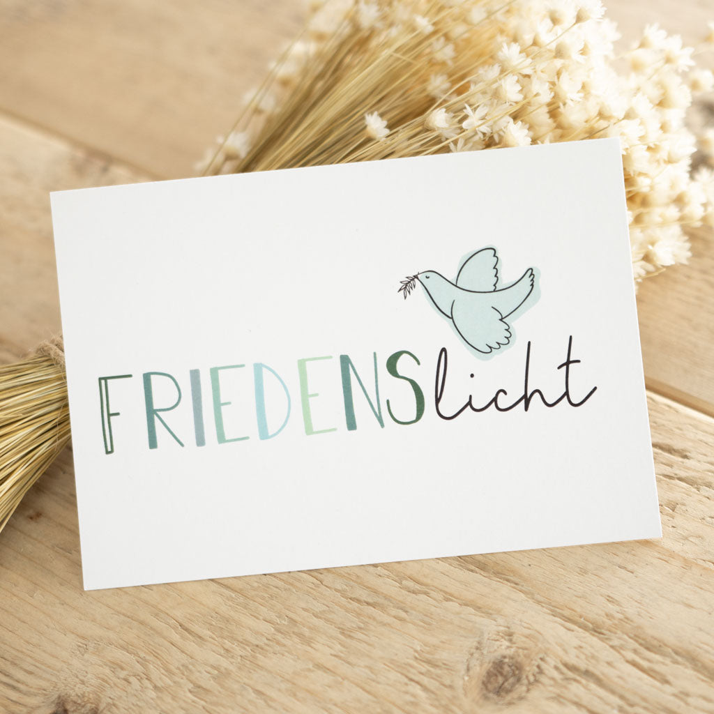 Grußkarte „Friedenslicht“ – Mutmach-Karte, DIN A6