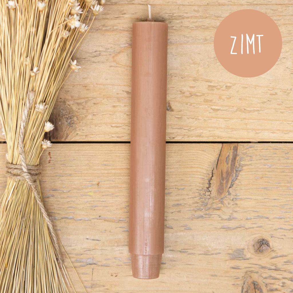 Stabkerze Zimt – warmer Herbstton, ca. 10 Stunden Brenndauer