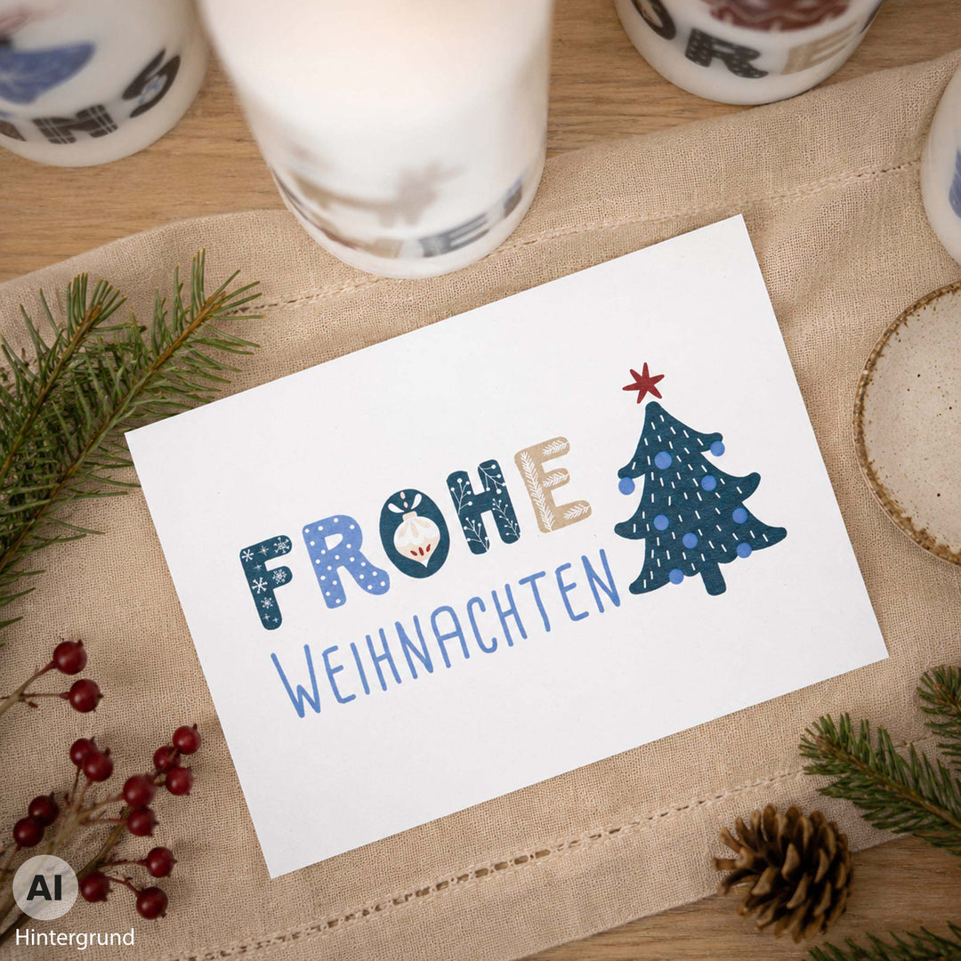 Adventskerzen mit Zahlen - Hygge