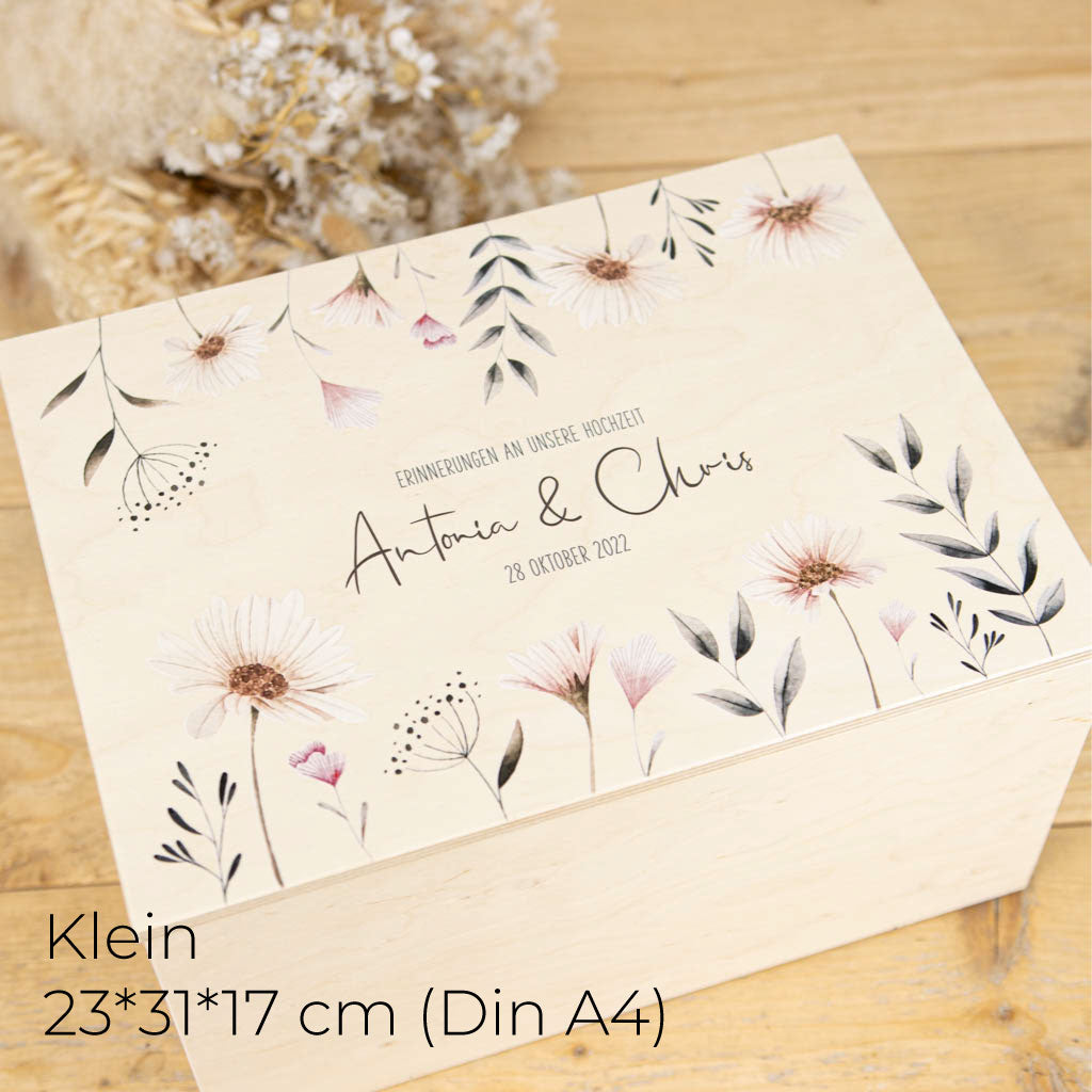 Erinnerungsbox Hochzeit in Klein für Din A4