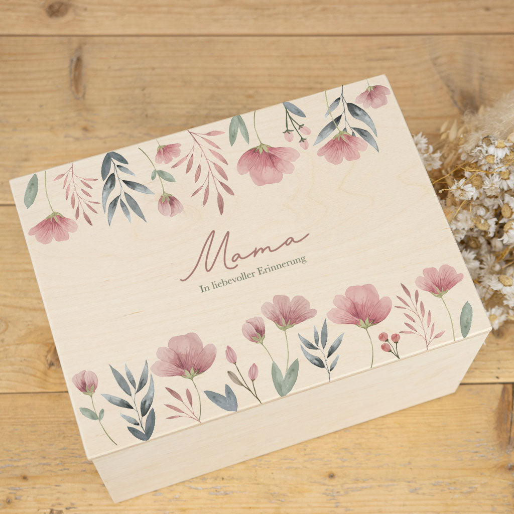 Erinnerungsbox Trauer Blumen