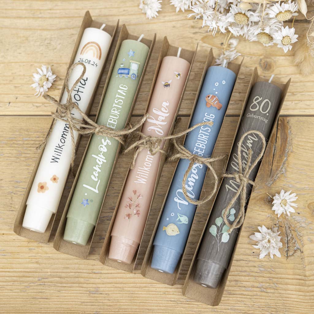 Kerzen als Geschenke für Gäste 
