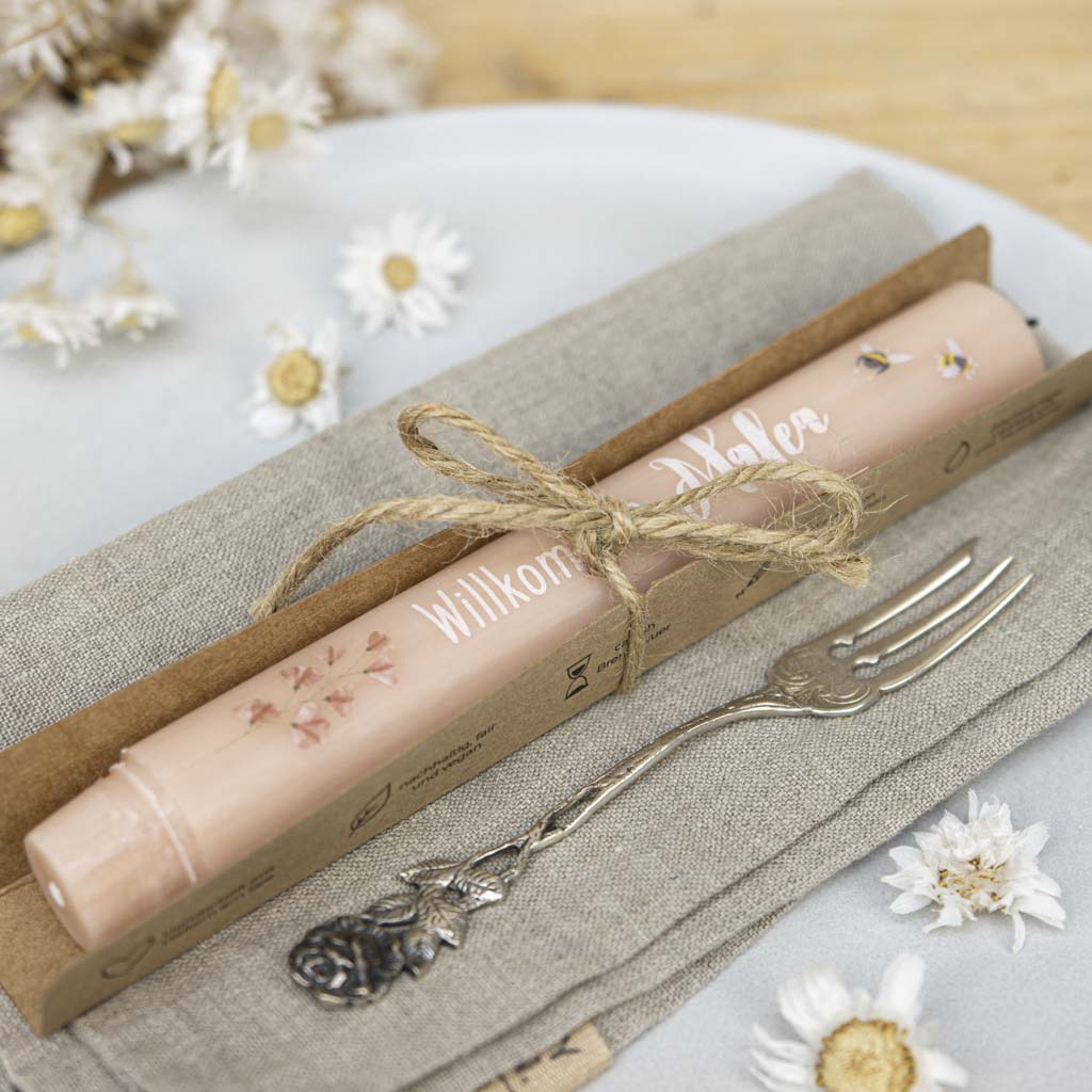 Gastgeschenk Kerzen mit Verpackung