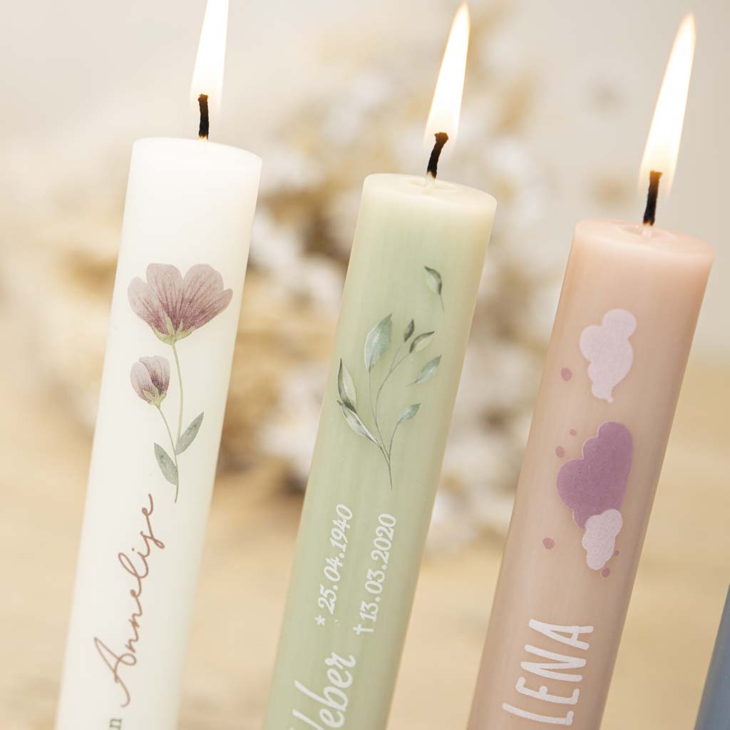 Gedenk Kerzen als kleine Geschenke 