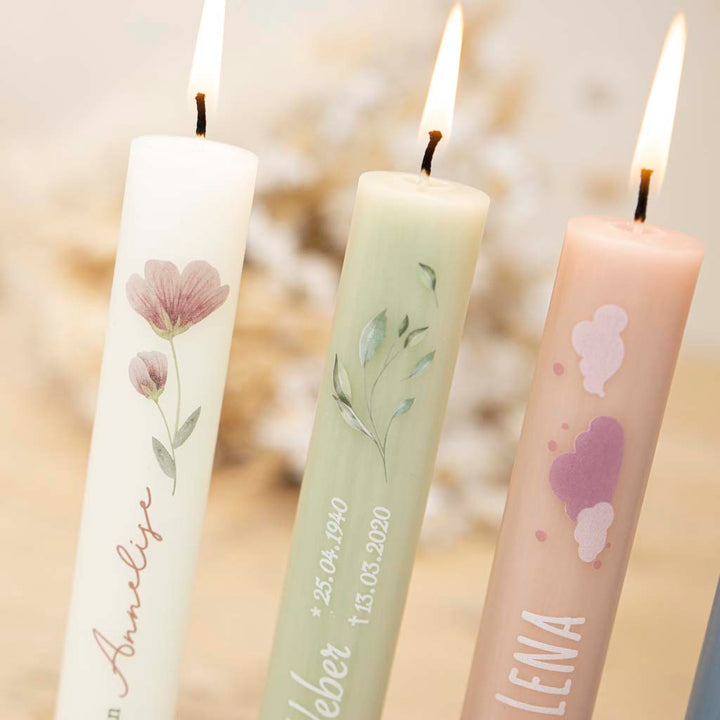 Gedenk Kerzen als kleine Geschenke 