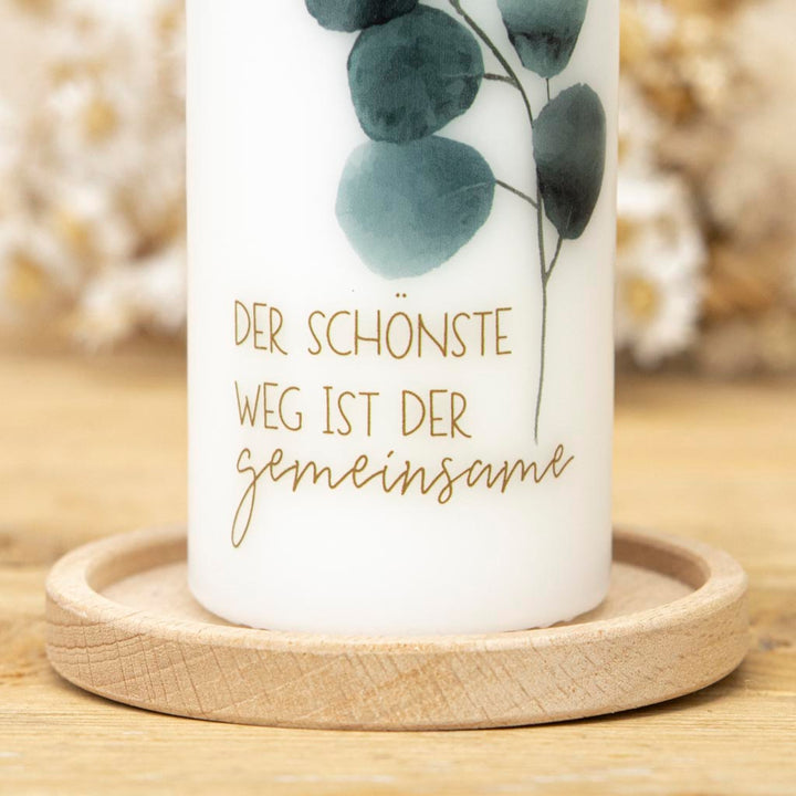 Stabkerze Geschenk zur Hochzeit Der schönste Weg in Gold