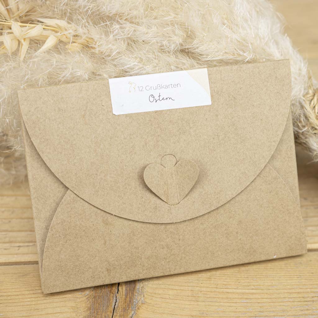 12 Grußkarten Ostern in einer Geschenkverpackung