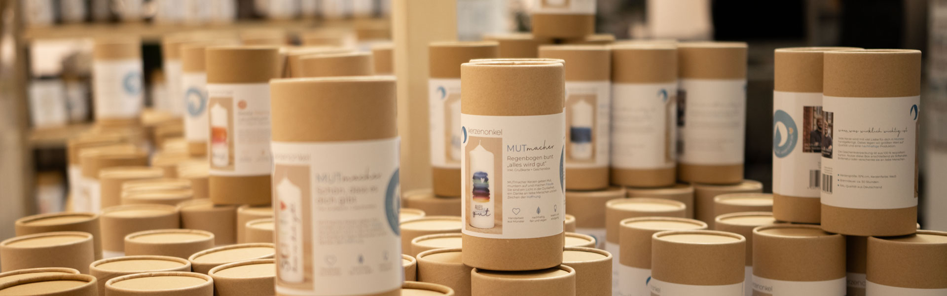 Geschenkkerzen inkl. Verpackung und Grußkarte im Sale
