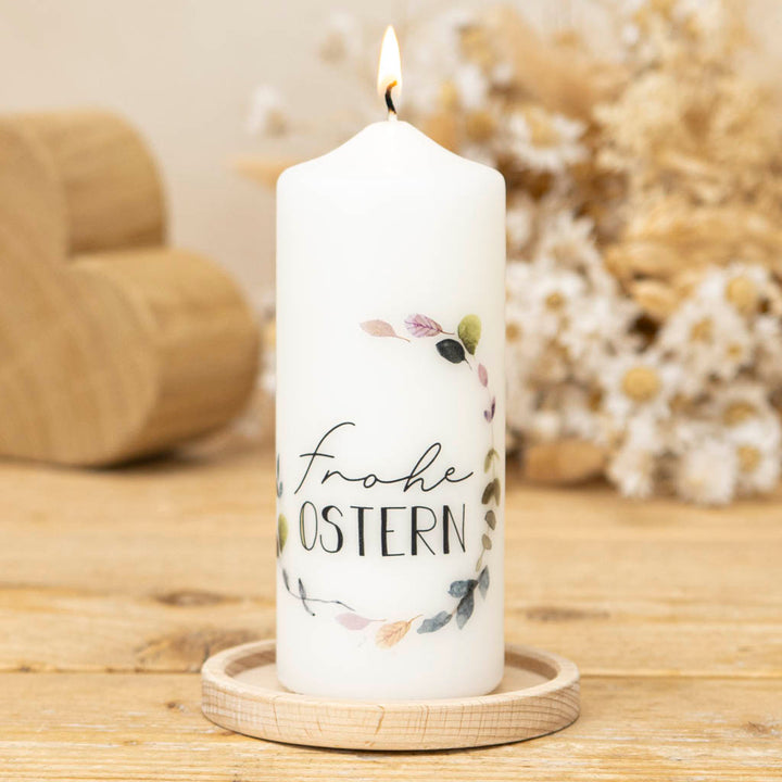 Osterkerze Geschenk Box und Grußkarte