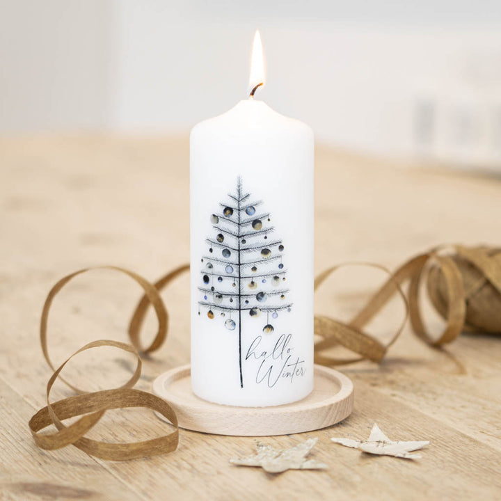 Adventskerze hallo Winter