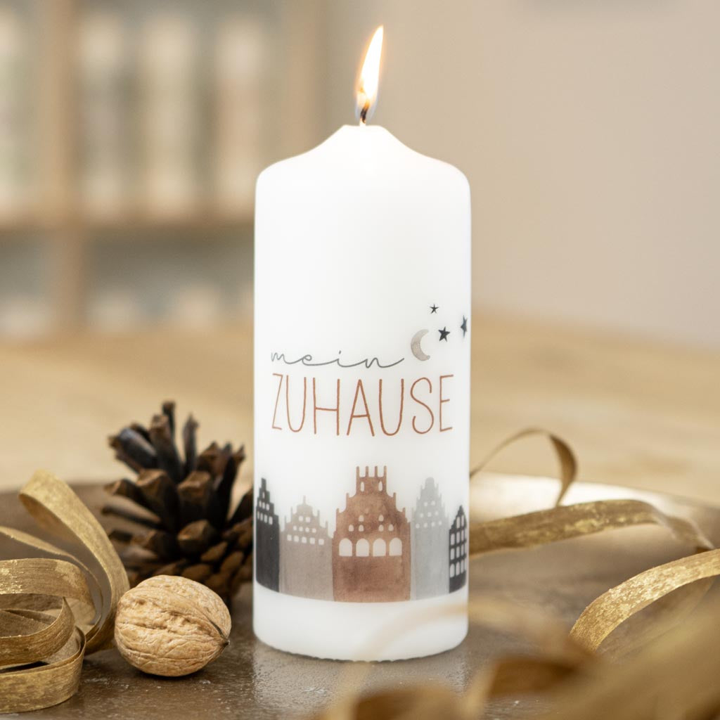 Kerze zum Advent mein Zuhause