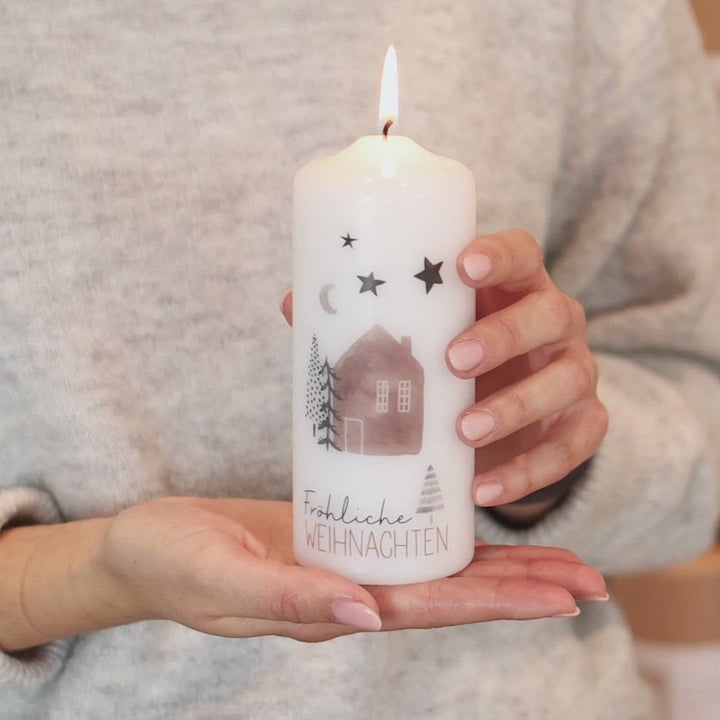 Weihnachtskerze fröhliche Weihnachten ♥