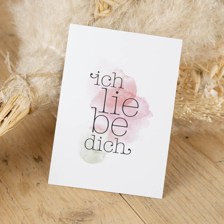 Grußkarte ich liebe dich zum Valentinstag