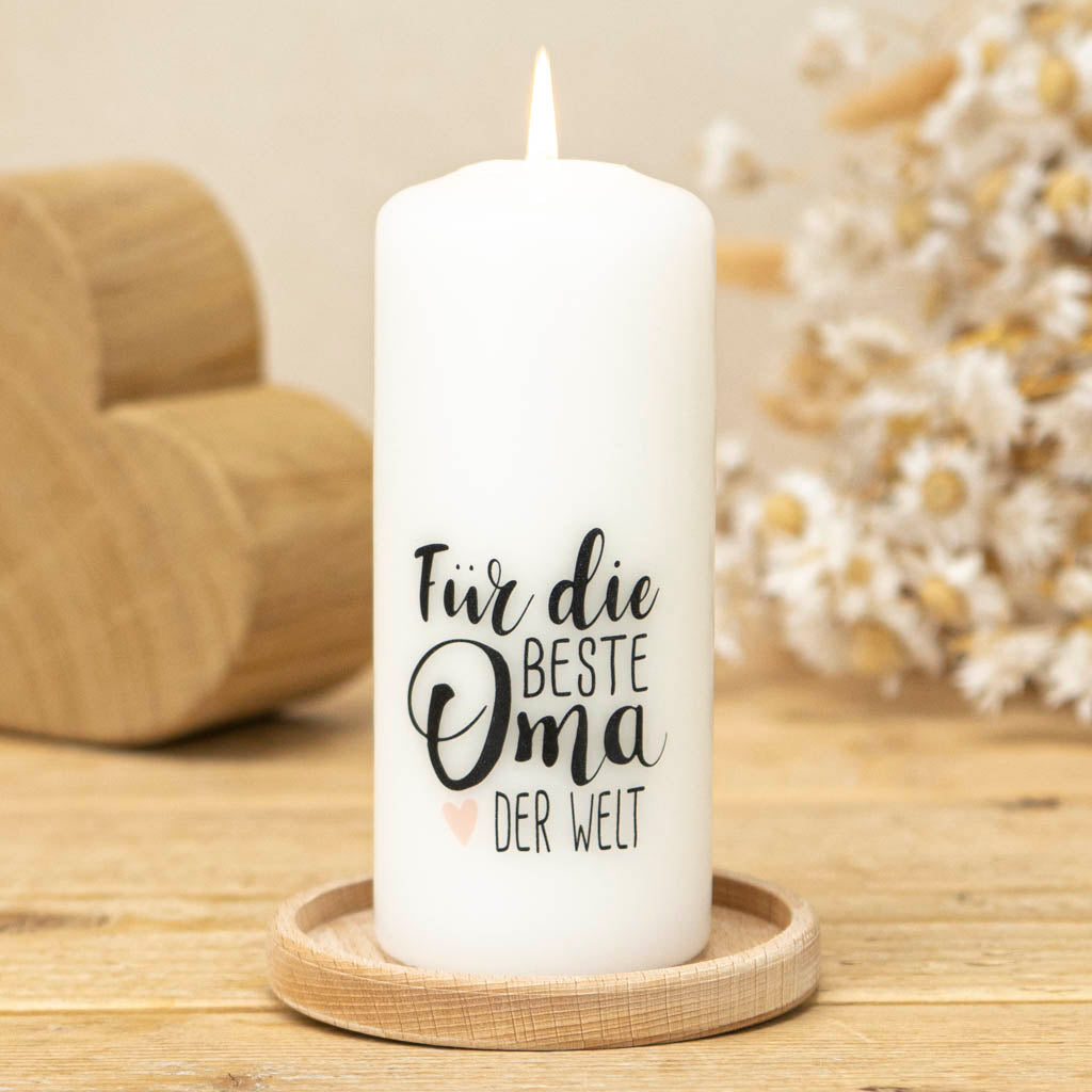 Kerze Für die beste Oma